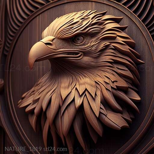 Nature and animals (st eagle 3, NATURE_1819) 3D models for cnc